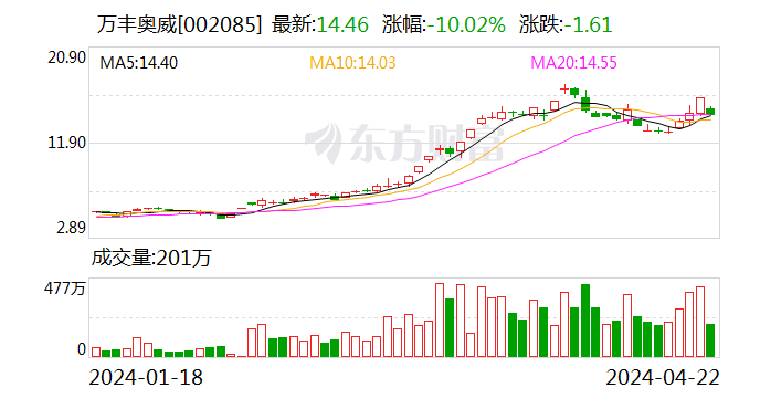 违反信披规定 万丰奥威及其董秘被警示